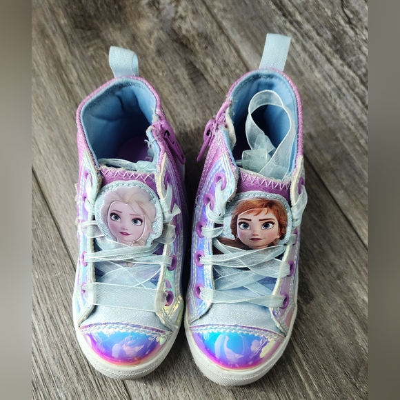 Disney Frozen 2 Anna & Elsa Snowflake high-top sneakers - Picture 2 of 5